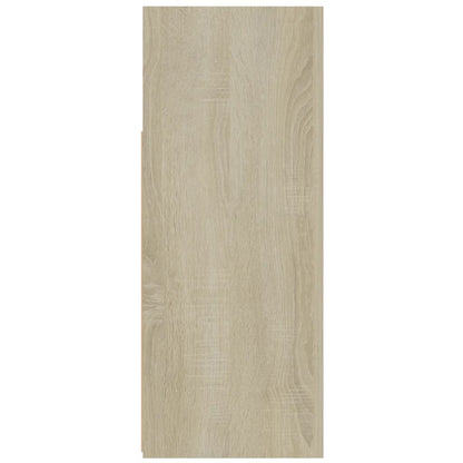 Skjenk Sonoma Eik med LED-lys 115,5x30x75 cm