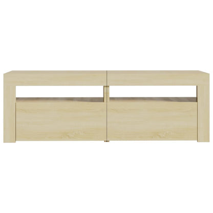 TV-Møbel Sonoma Eik TV-benk med LED-lys 120x35x40 cm