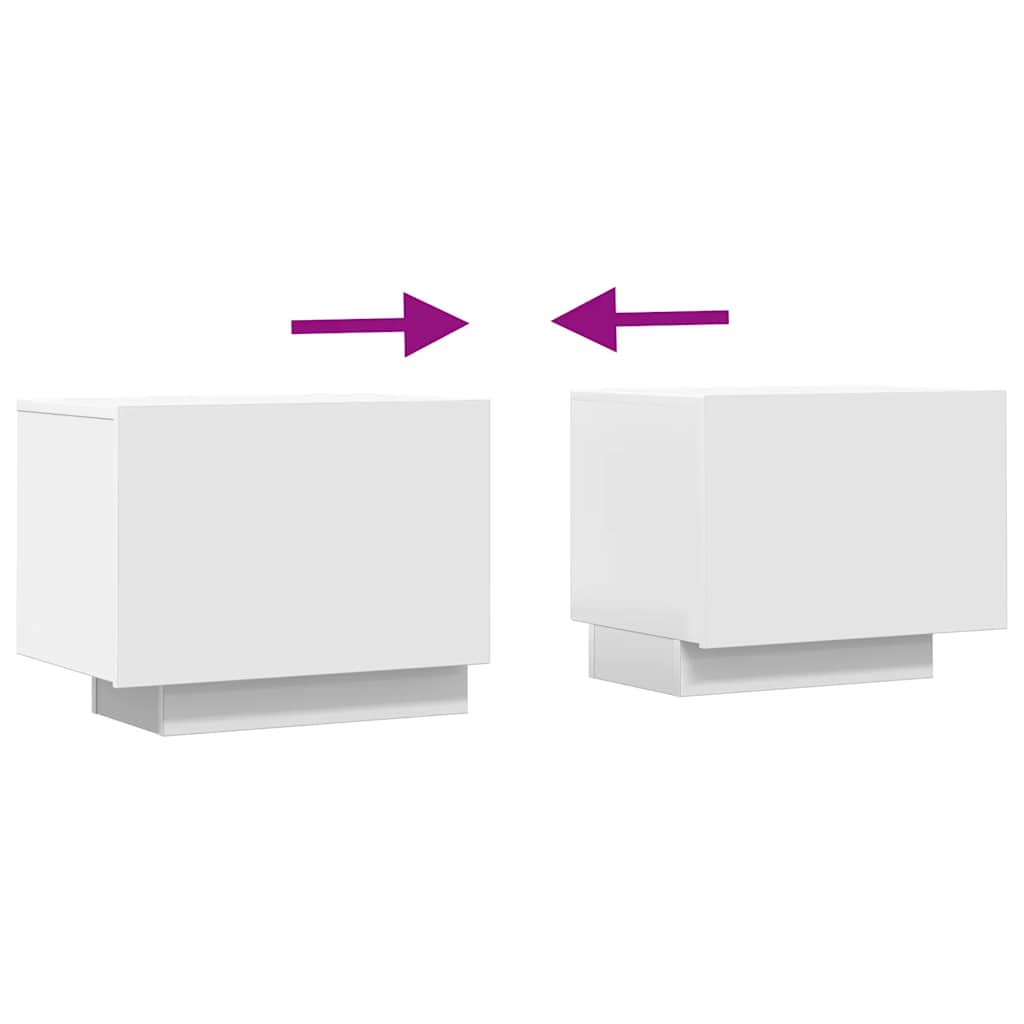 TV-Møbel Hvit Tv-benk 100x35x40 cm