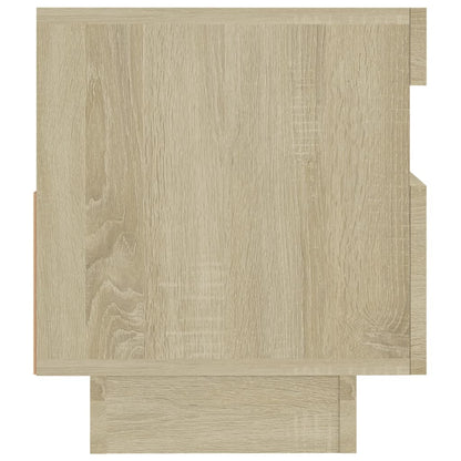 TV-Møbel Sonoma Eik TV-benk med LED-lys 80x35x40 cm