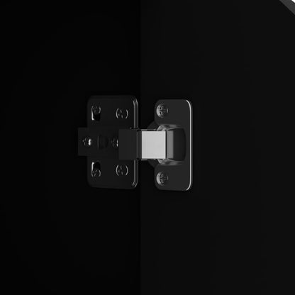 Skjenk Høyglans Svart 60x30x72 cm