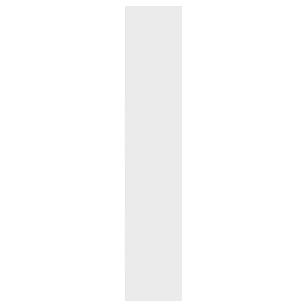 Bokhylle Hvit 60x35x180 cm