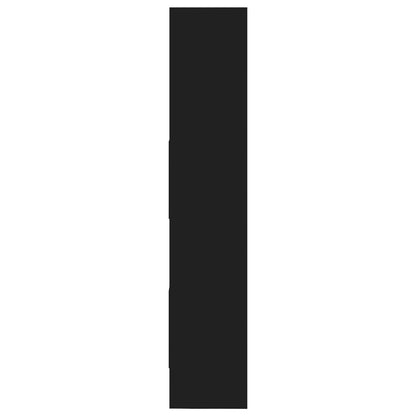 Bokhylle Svart 60x35x180 cm