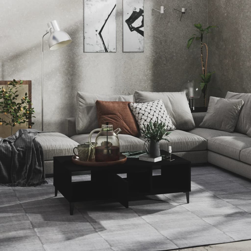 Salongbord Sofabord Svart 103,5x60x35 cm