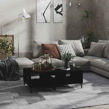 Salongbord Sofabord Svart 103,5x60x35 cm