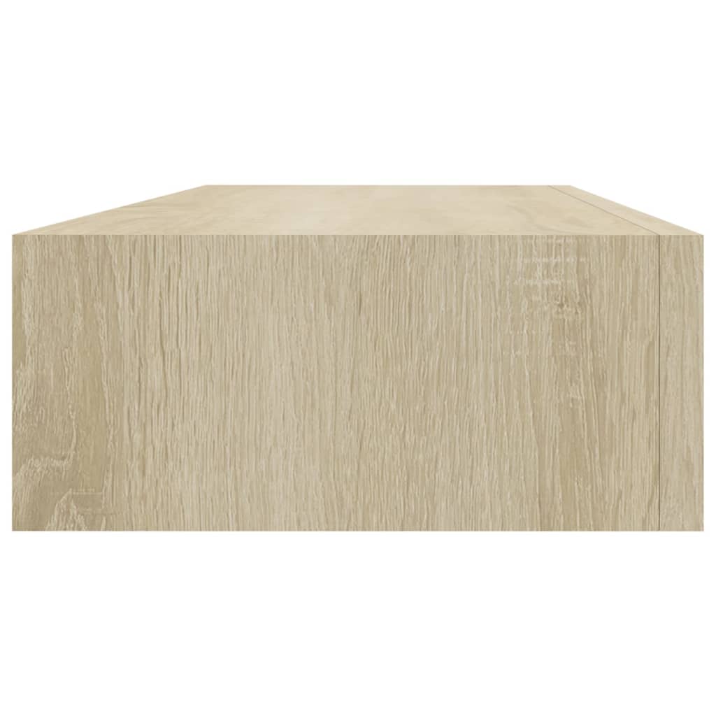Vegghylle Brun Eik skuffehylle 60x23,5x10 cm MDF