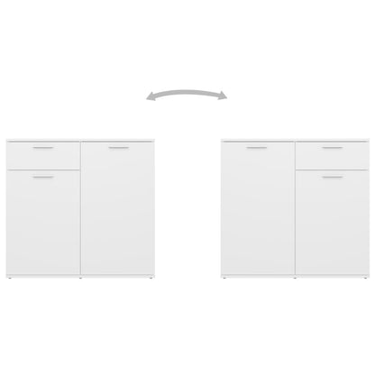 Skjenk Hvit 160x36x75 cm