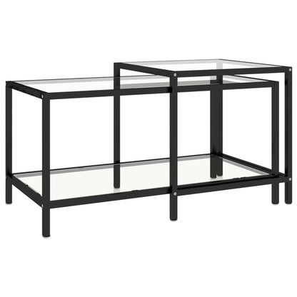 Salongbord Sofabord DIV. 2 stk herdet glass gjennomsiktig
