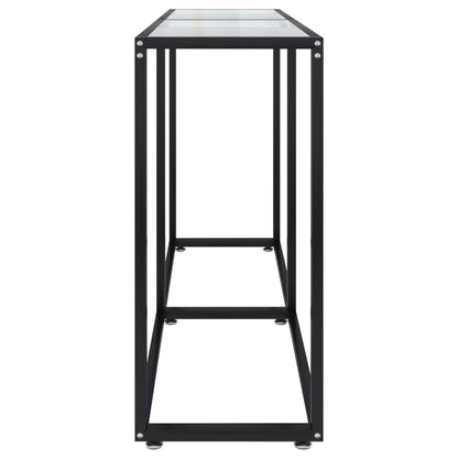 Avlastningsbord Konsollbord DIV. gjennomsiktig 140x35x75,5 cm herdet glass