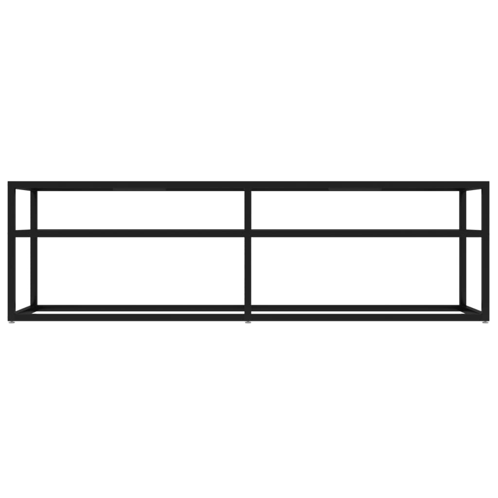 TV-benk svart 140x40x40,5 cm herdet glass