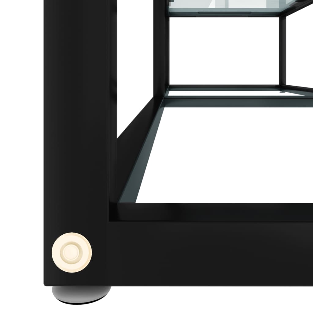 TV-Møbel Hvit TV-benk marmor 140x40x40,5 cm herdet glass