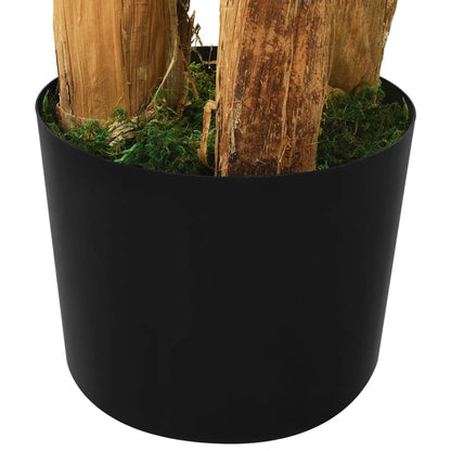 Kunstige planter blomster banantre med potte 140 cm grønn