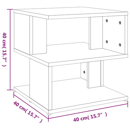 Sidebord betonggrå 40x40x40 cm sponplate