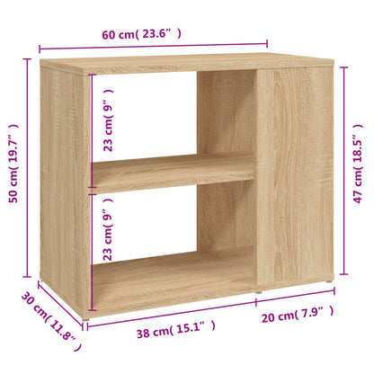 Skap sonoma eik 60x30x50 cm konstruert tre