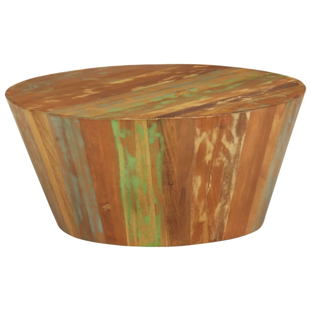 Salongbord Sofabord Tre Gjenvunnet Heltre Ø65x31 cm