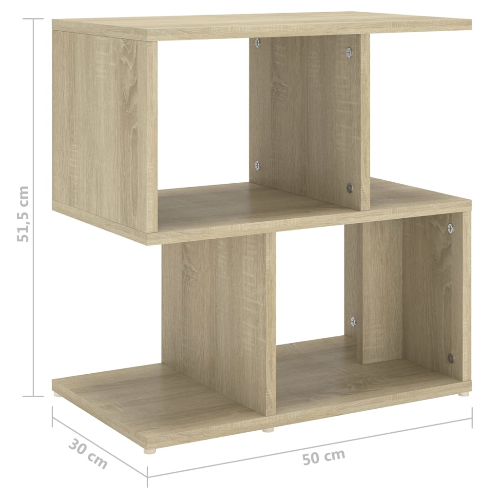 Nattbord Sengbord sonoma eik 50x30x51,5 cm konstruert tre