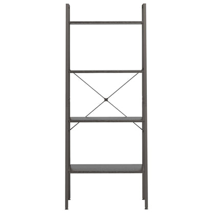 Bokhylle Svart  4 etasjer 56x35x140 cm