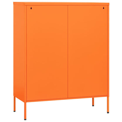 Kommode DIV. oransje 80x35x101,5 cm stål