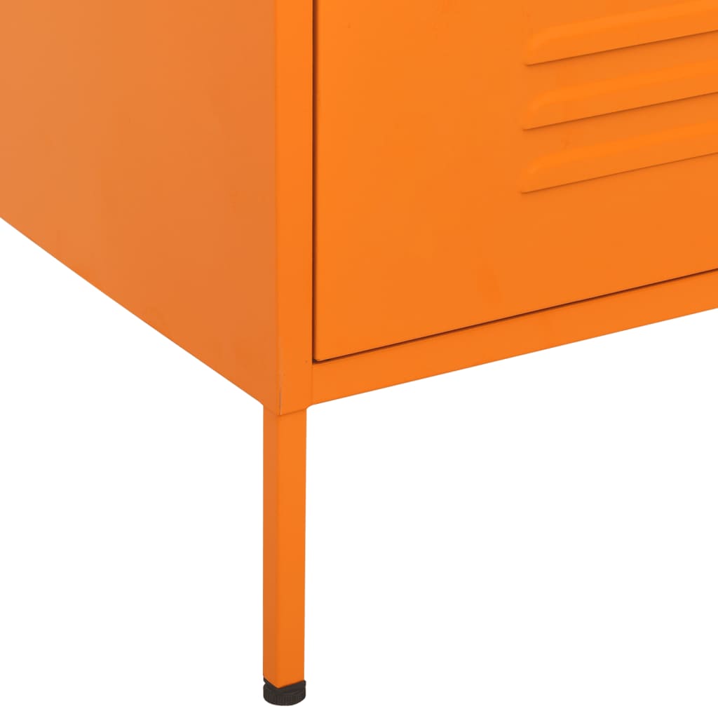 Kommode DIV. oransje 80x35x101,5 cm stål