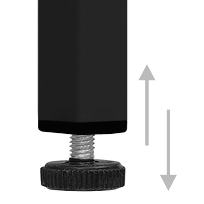 TV-benk svart 105x35x50 cm stål