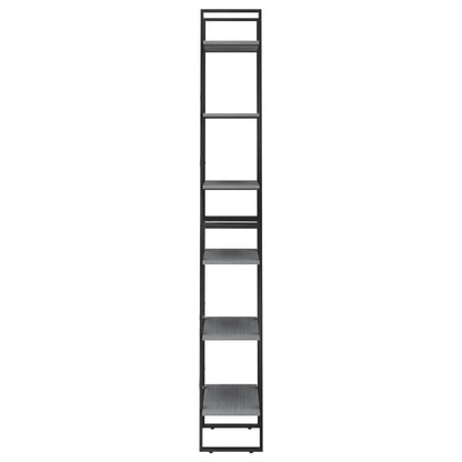 Bokhylle Grå 60x30x210 cm heltre furu