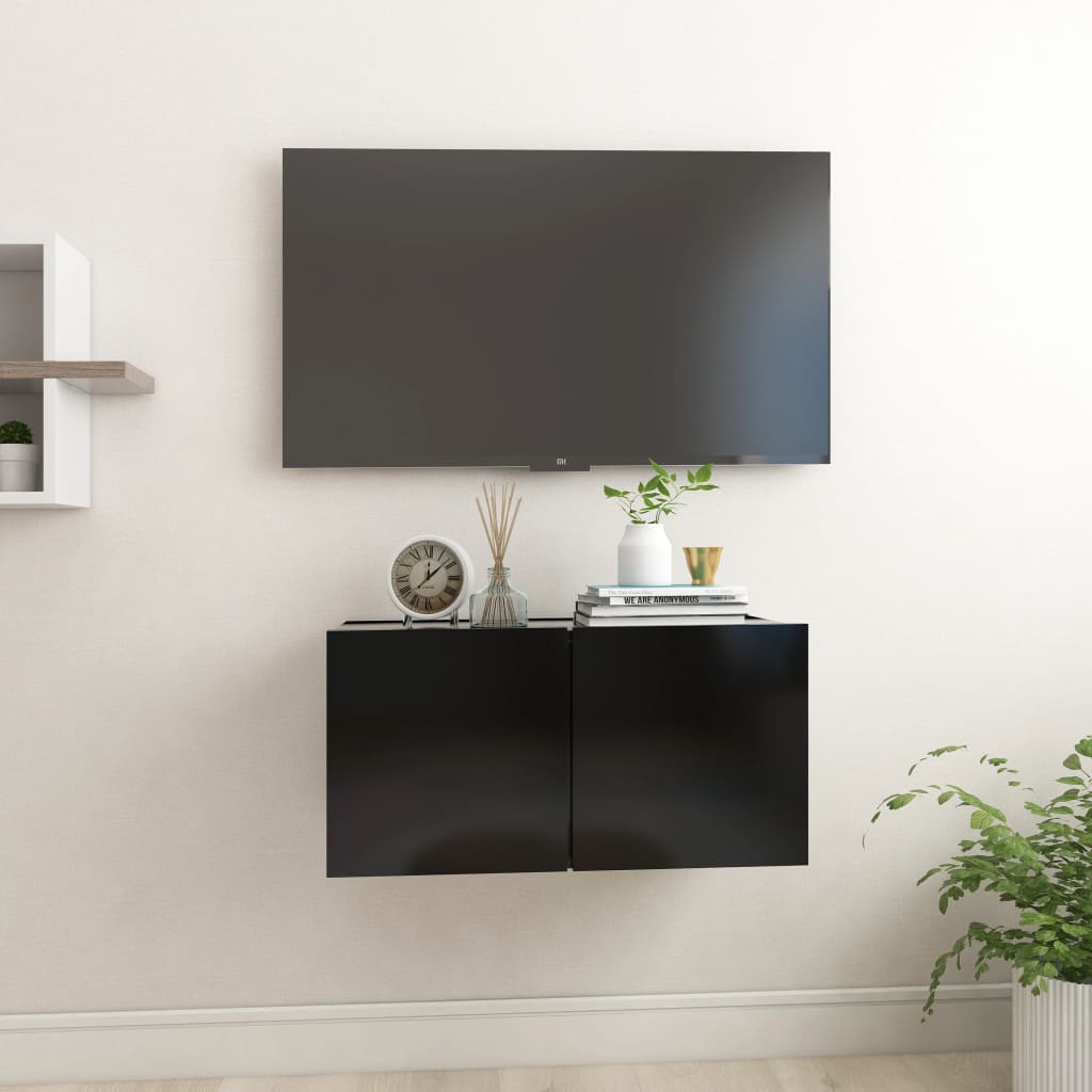 TV-benk svart 60x30x30 cm