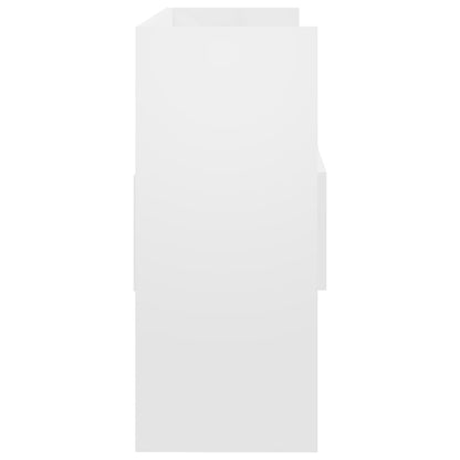 Skjenk Høyglans Hvit 105x30x70 cm