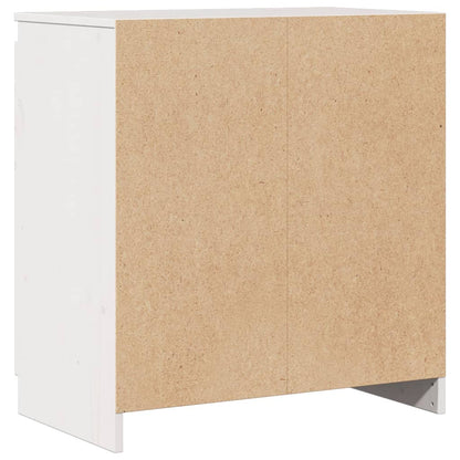 Skap Hvit 60x36x65 cm heltre furu