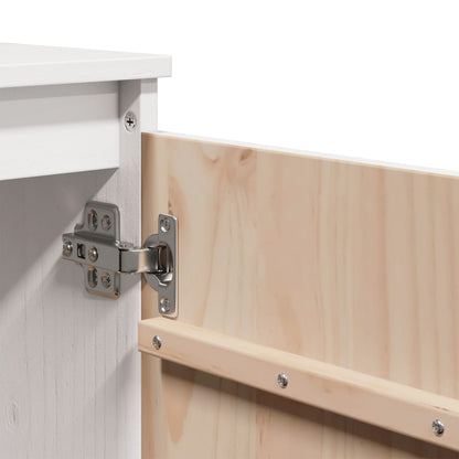 Skap Hvit 60x36x65 cm heltre furu