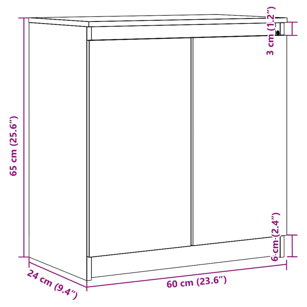 Skap honningbrun 60x36x65 cm heltre furu