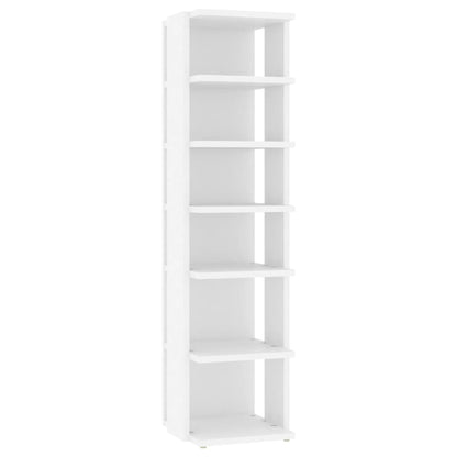 Skoskap Skohylle Skobenk Hvit 2 stk 27,5x27x102 cm