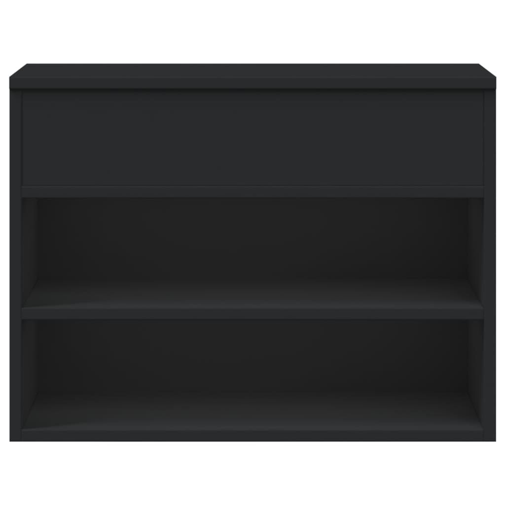 Skoskap Skohylle Skobenk Svart 60x30x45 cm