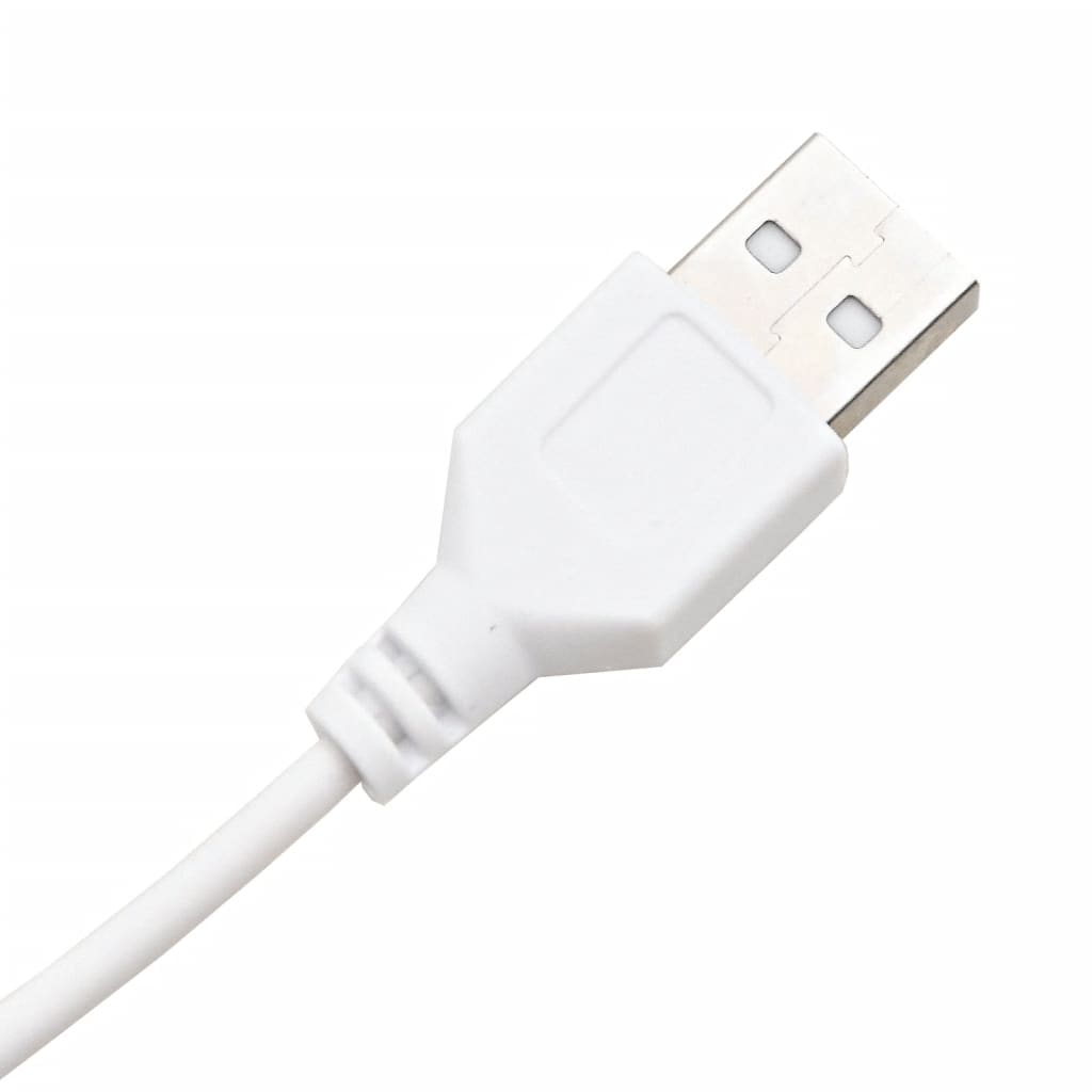 Sminkebord Høyglans Hvit LED 74,5x40x141 cm