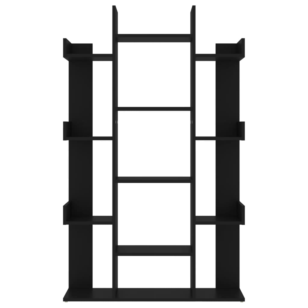 Bokhylle Svart 86x25,5x140 cm