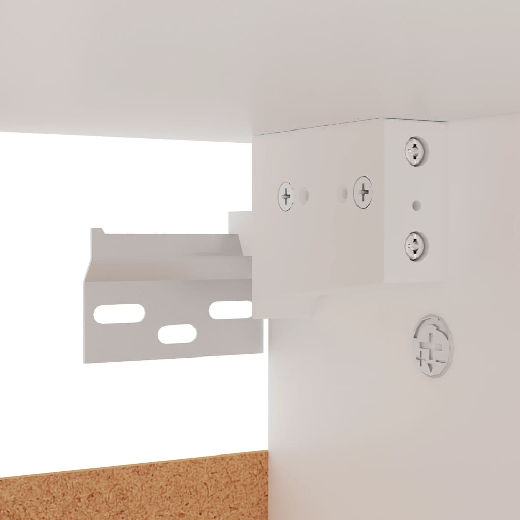 Skoskap Skohylle Skobenk Hvit 60x35x70 cm