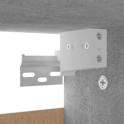 Skoskap Skohylle Skobenk Betonggrå 60x35x70 cm