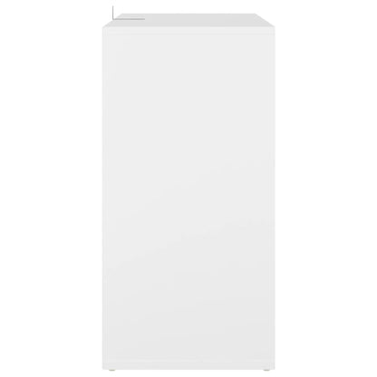 Skoskap Skohylle Skobenk Hvit 60x35x70 cm