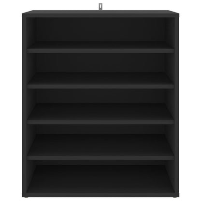 Skoskap Skohylle Skobenk Svart 60x35x70 cm