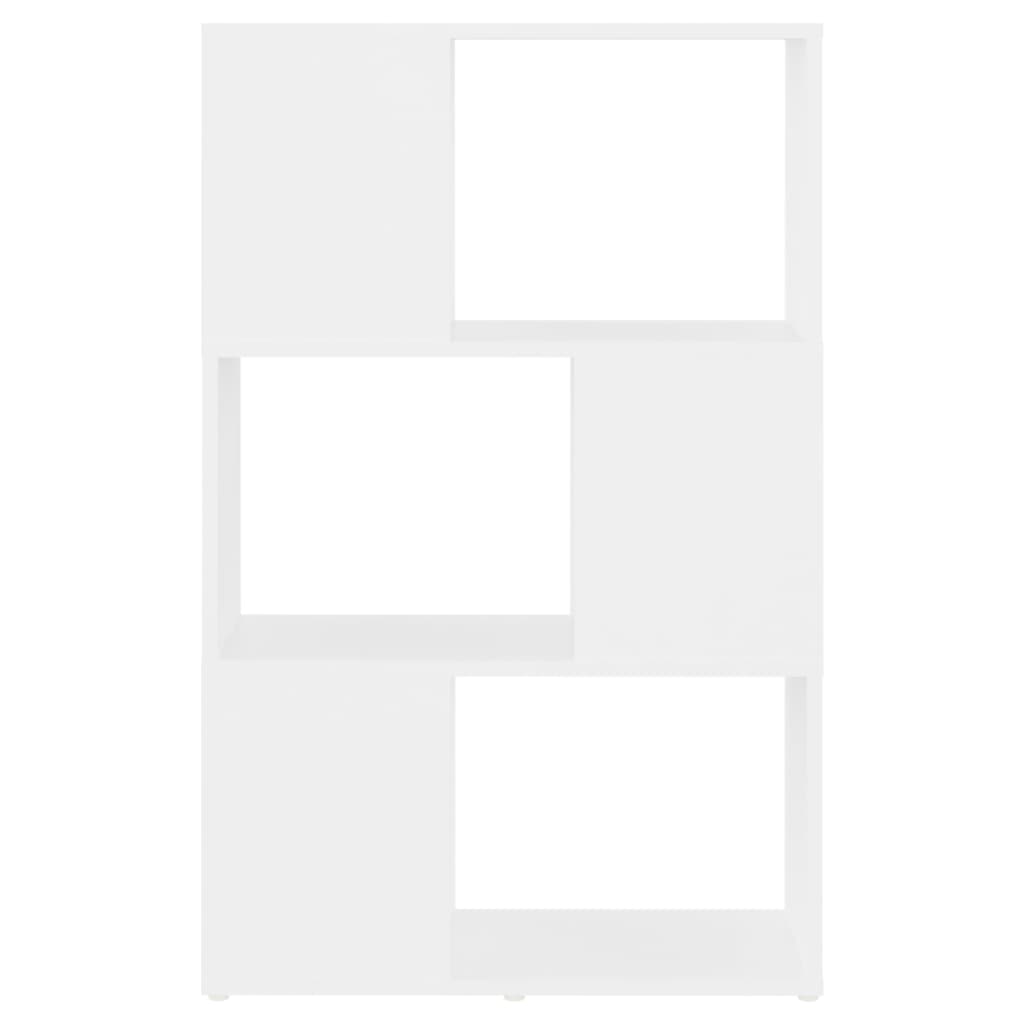 Bokhylle Hvit Romdeler 60x24x94 cm