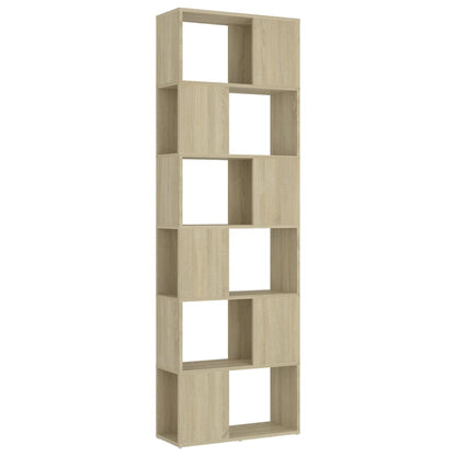 Bokhylle Sonoma Eik Romdeler 60x24x186 cm