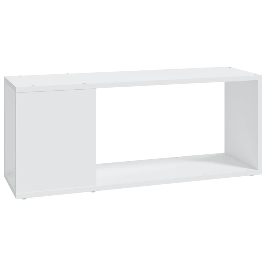 TV-benk hvit 80x24x32 cm konstruert tre