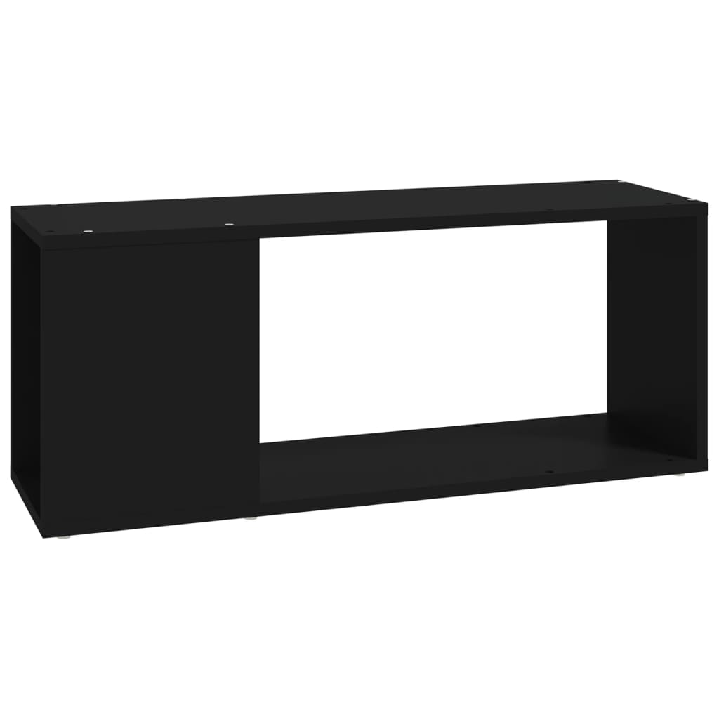 TV-benk svart 80x24x32 cm konstruert tre