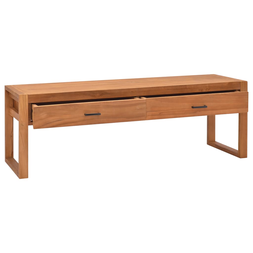 TV-benk 120x40x45 cm heltre teak