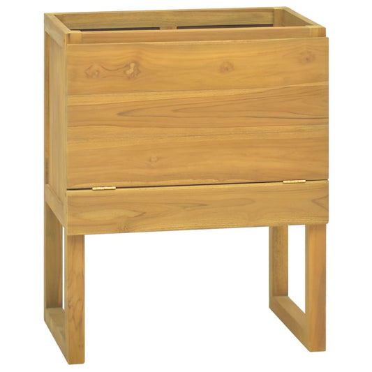 Baderomsskap 60x40x75 cm heltre teak