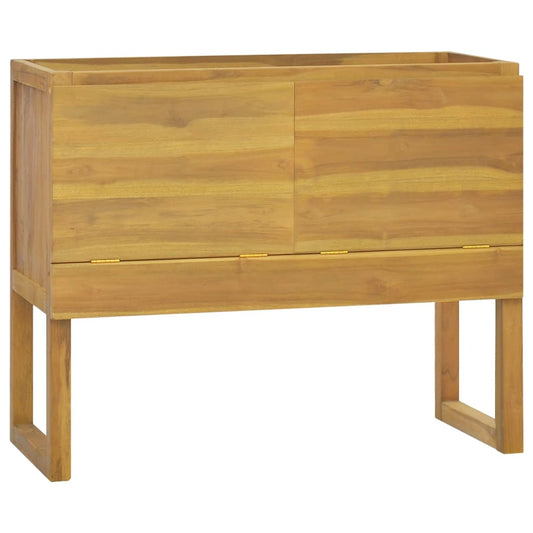 Baderomsskap 90x40x75,5 cm heltre teak