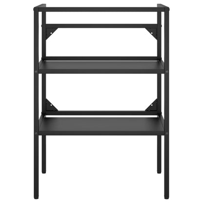 Baderomshylle svart 59x38x83 cm jern