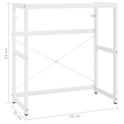 Baderomshylle hvit 79x38x83 cm jern