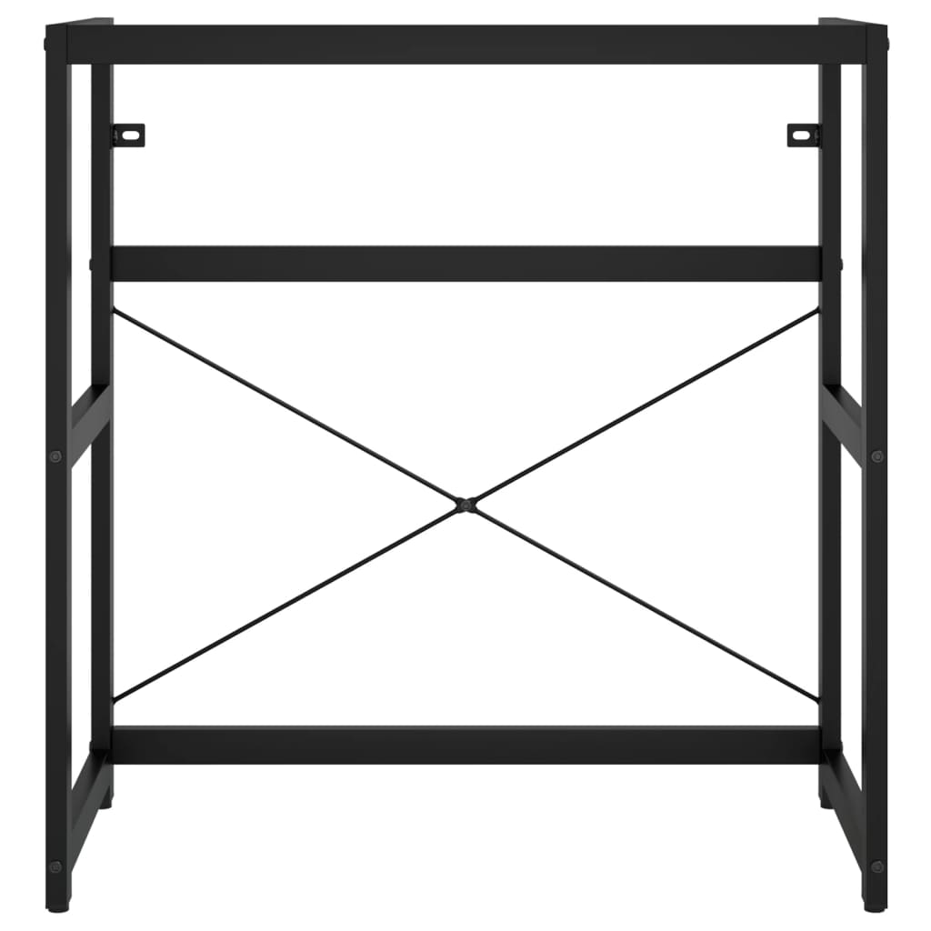 Baderomshylle svart 79x38x83 cm jern