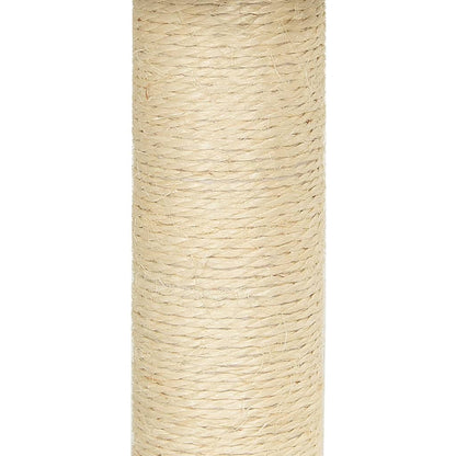 Kattemøbel Kattetre med klorestolper i sisal mørkegrå 92 cm