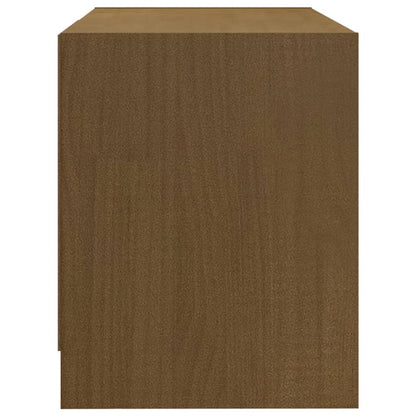 TV-benk 80x31x39 cm heltre furu honningbrun